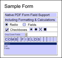 PDF Form Filler for ASP.NET Web Applications