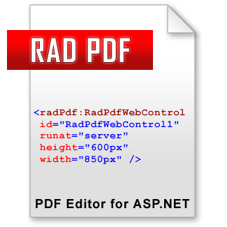 RAD PDF - PDF Editor for ASP.NET
